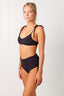 ANJA BRA - BLACK RIB