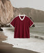 JERSEY TEE - POMEGRANATE/ANTIQUE WHITE