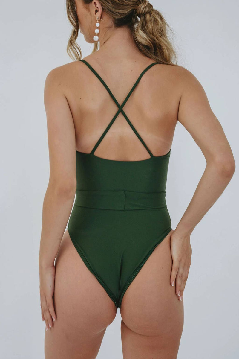 ROSIE MAILLOT - FOREST GREEN